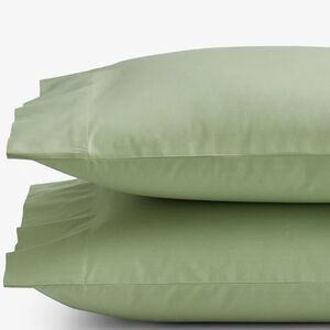 The Company Store Classic Cool Cotton Percale Pillowcase Set Standard Moss. NWOT